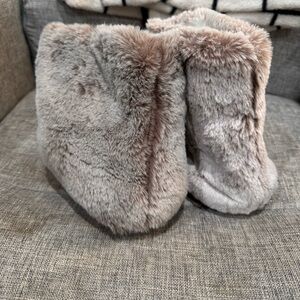 Faux Fur House Shoes